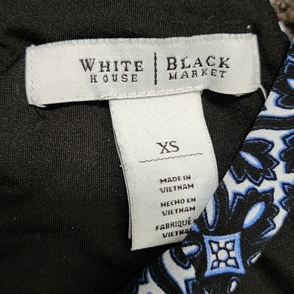 White House Black Market blue Spring Summer halter tank XS like new. - Picture 6 of 11